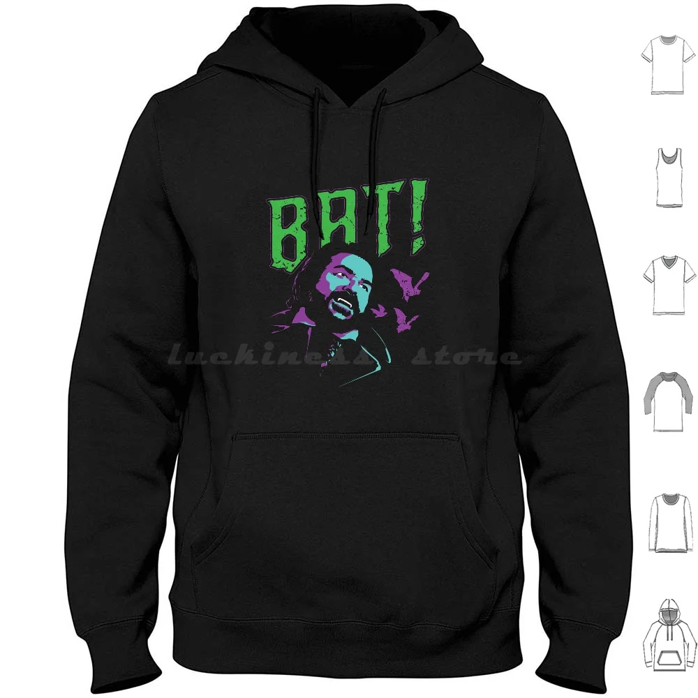 Jackie Bat-What We Do Shadows Hoodies Long Sleeve What We Do In The Shadows Movie Comedy Horror Mockumentary Horror