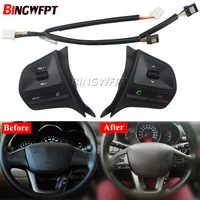 Botón de Control de volante multifuncional para KIA RIO 2011-2016 Audio Bluetooth interruptor de volumen de teléfono