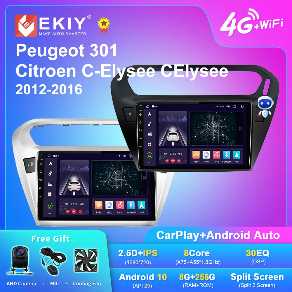 

EKIY X7 Android Car Radio For Peugeot 301 For Citroen C-Elysee CElysee 2012-2016 Navi GPS Carplay Multimedia Player Stereo Auto