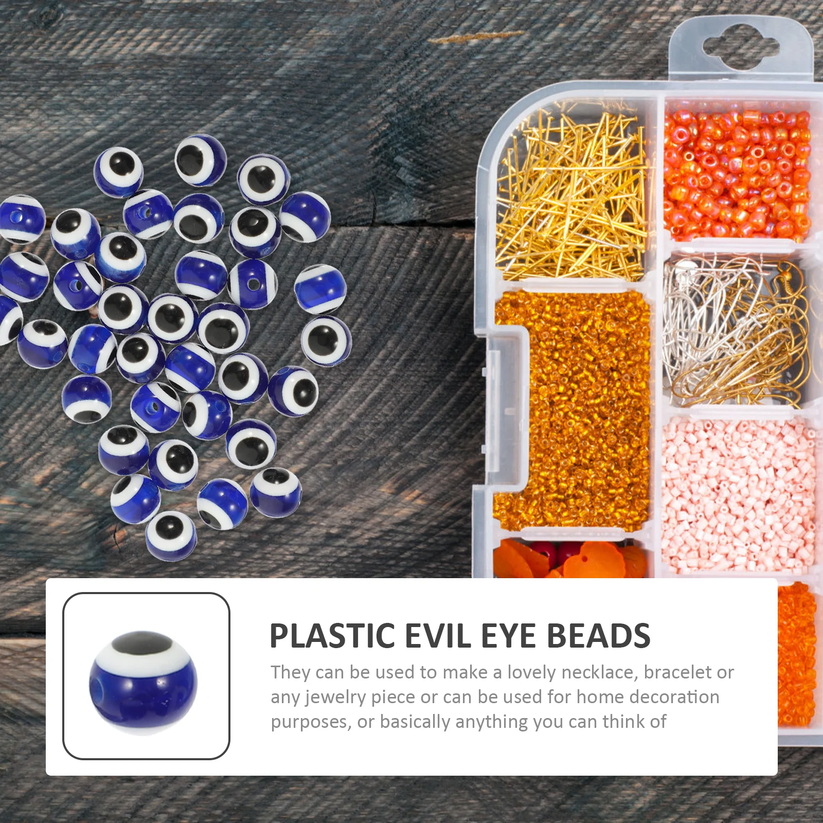 

100 шт., круглые бусины для глаз, пластиковые подвески от сглаза для Diy, ожерелье, браслет, изготовление ювелирных изделий, детский подарок ручной работы, декор