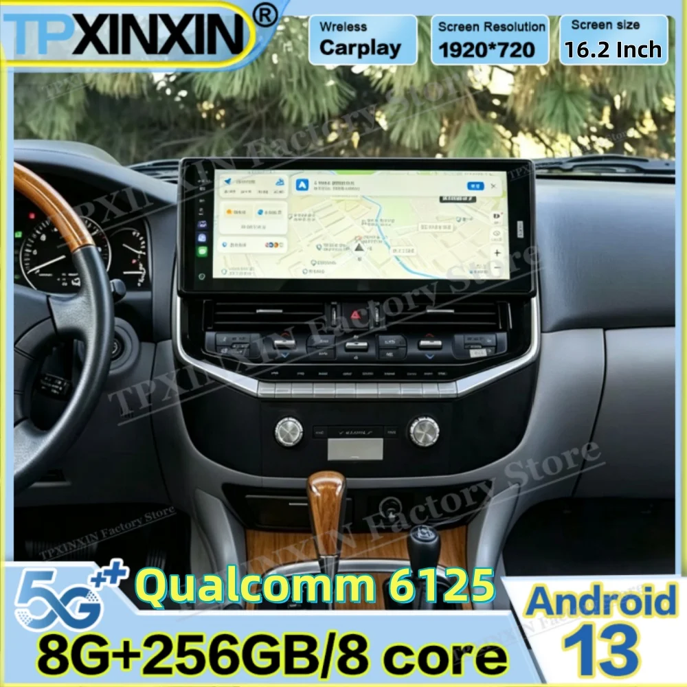 For Toyota Land Cruiser LC100 For Lexus LX470 2002~2007 Backup Camera Support Android 13 GPS Navigation Stereo player Head Unit