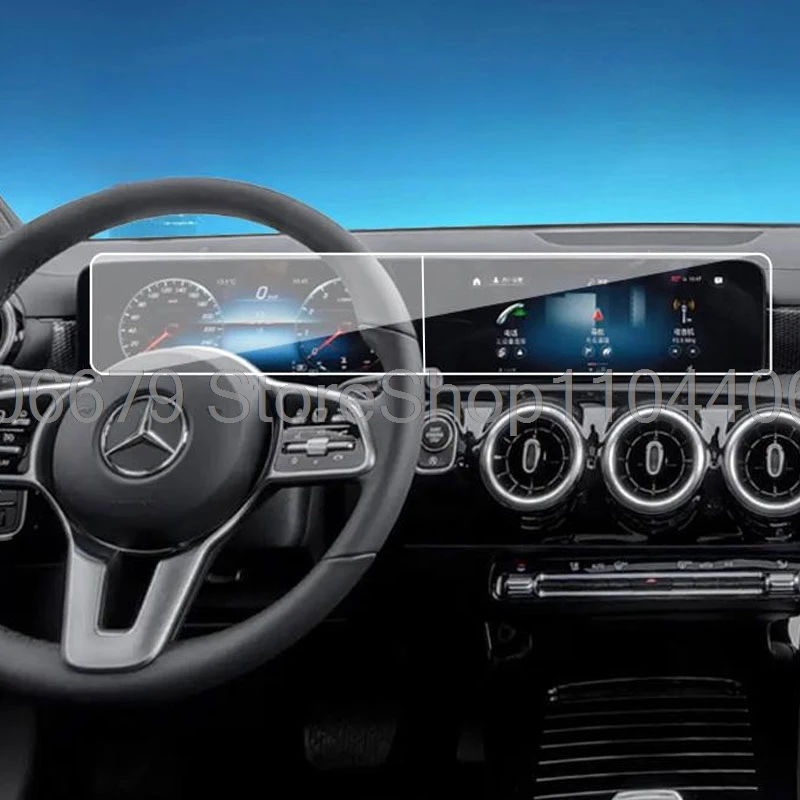 

Tempered Glass Screen Protector For Mercedes Benz A Class W177 A180 A200 Car Navigation and Dashboard LCDscreen protective film