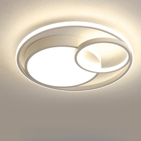 Dimmable Ceiling Lights with Remote Control, Modern Round LED Ceiling Lights Acrylic Shade for Hallway Lounge Kitchen, White