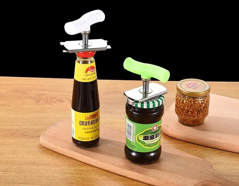 1pc steel jar opener rotating bottle lip cap opener kitchen tools