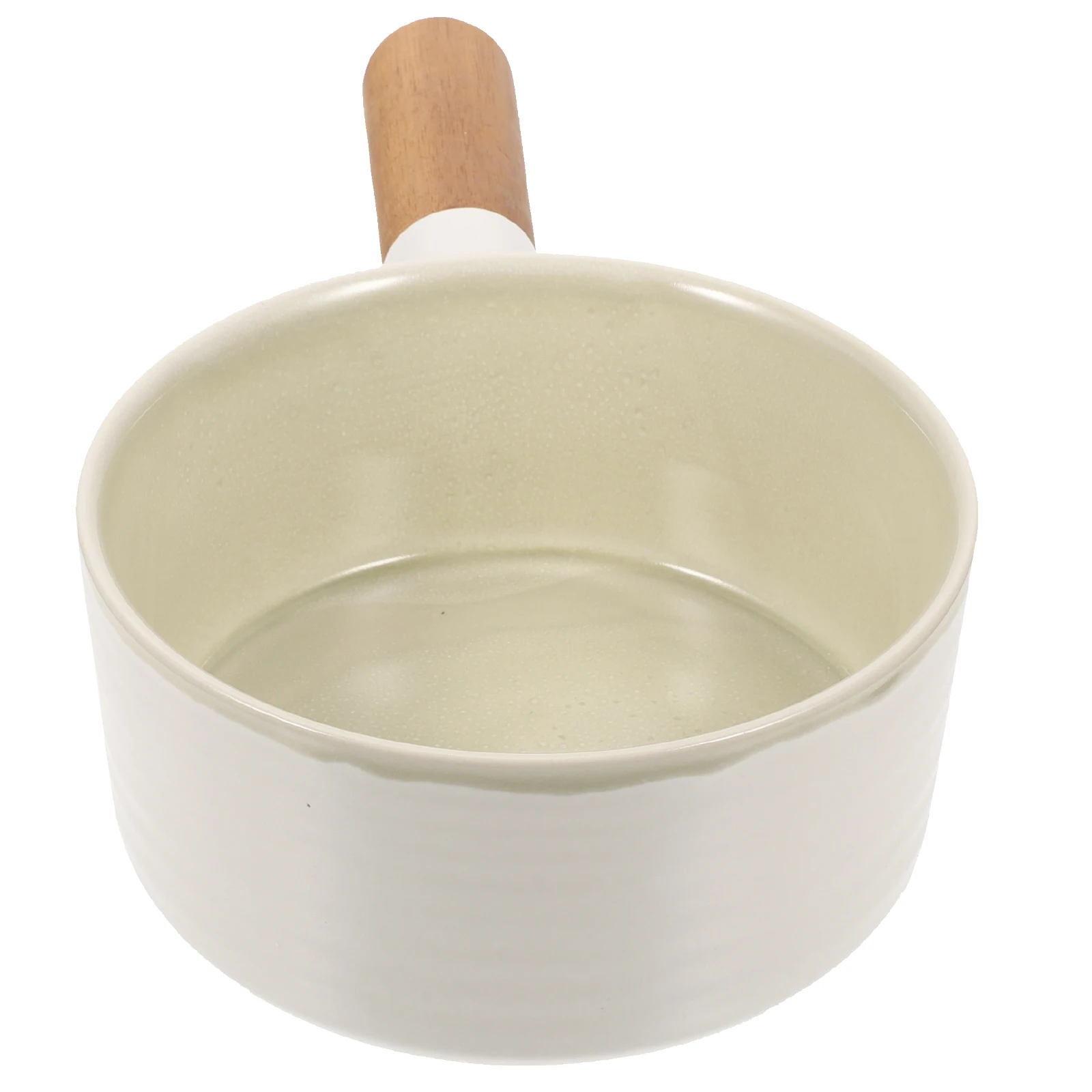 

Large Soup Bowl Deep Ceramic Noodle Salad Fruit Reusable Wear Resistant Ramen Kitchen Wooden H Smooth Cleaning