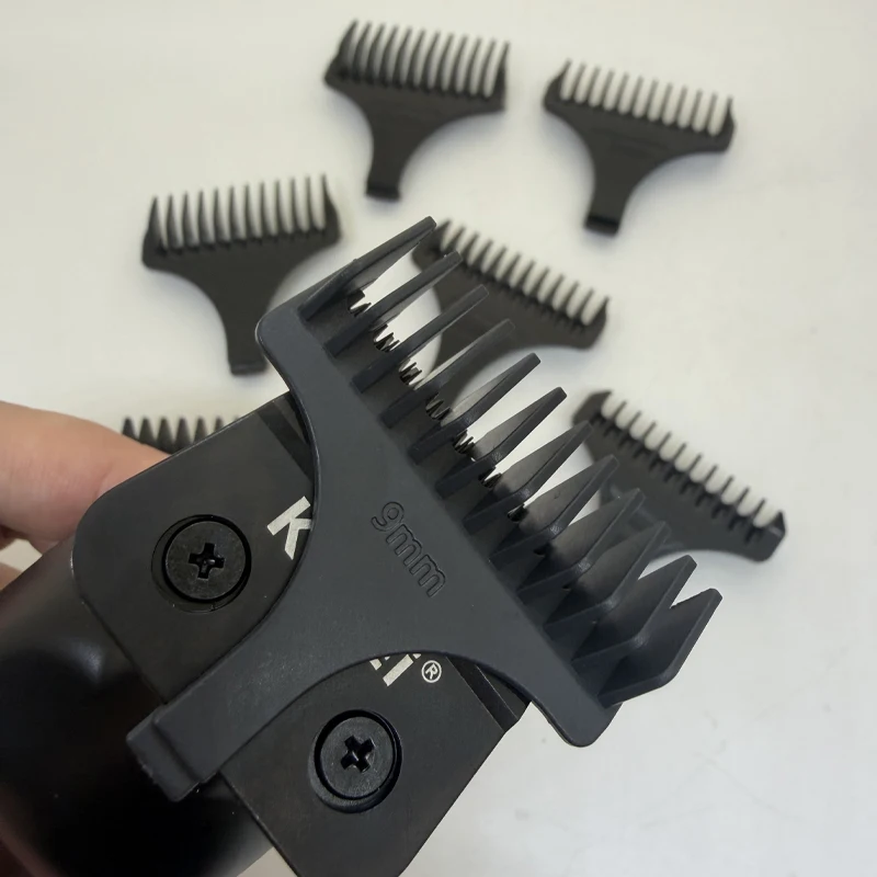 Hair Trimmer Limit Comb Universal Black Guards Hairdresser Hair Cutting Guide for Kemei KM-2299 1 2 3 4 5 6 9mm Comb 7pcs Oi