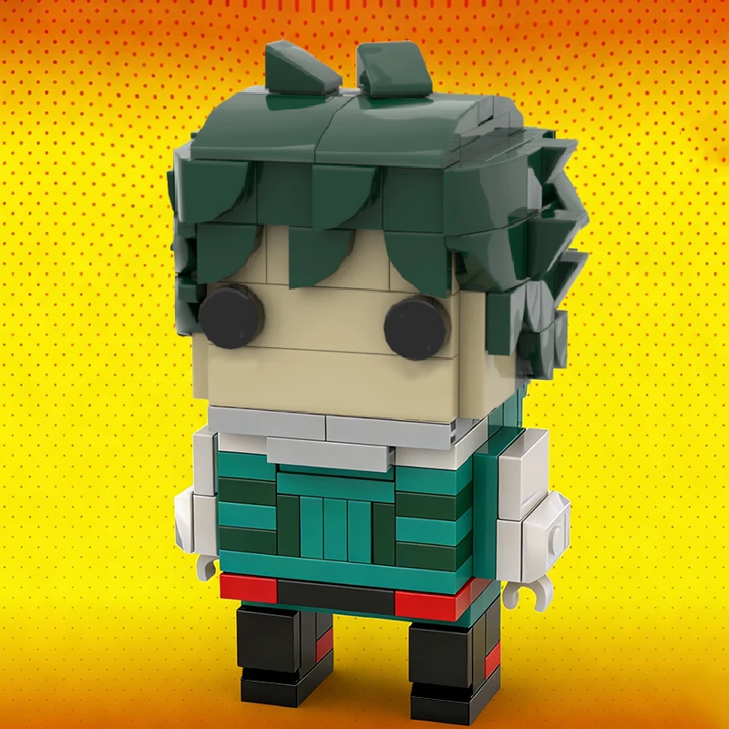 168 قطعة من مكعبات البناء على طراز بريكهيدز لشخصية إيزوكو ميدوريا من ماي هيرو أكاديميا، لعبة تجميع تقنية قابلة للتخصيص كهدية