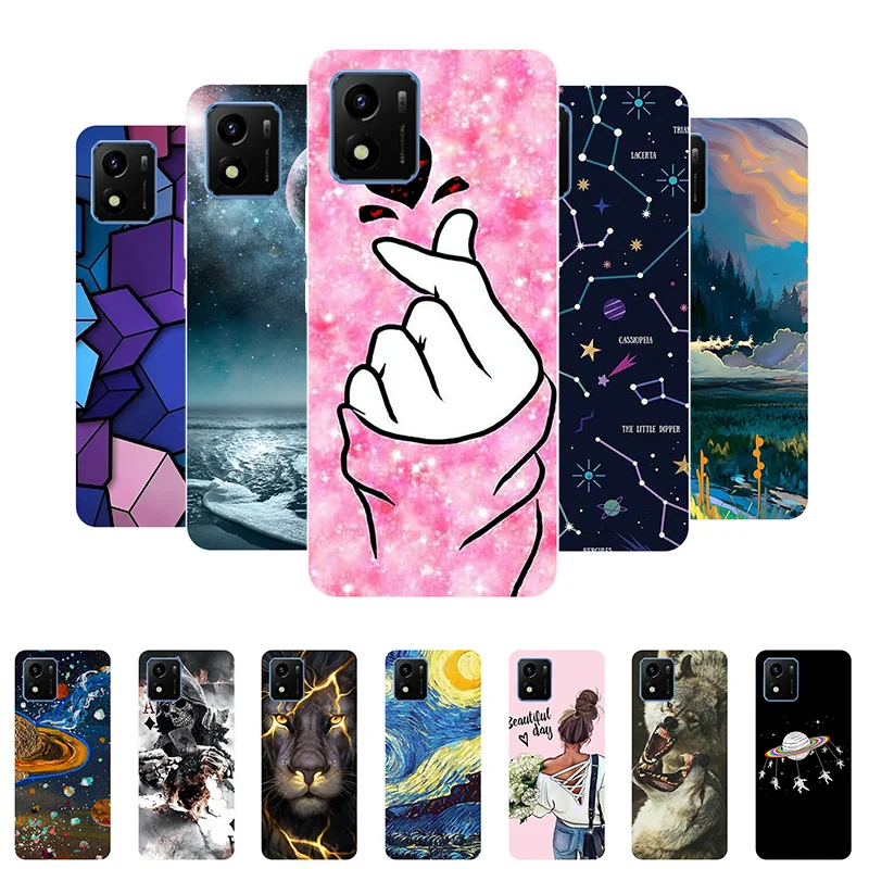 Case for Vivo Y01 Cover V2118 Soft Silicone Cute Back Case Covers for Vivo Y01 2022 Case Protective VivoY01 Y 01 Bumper