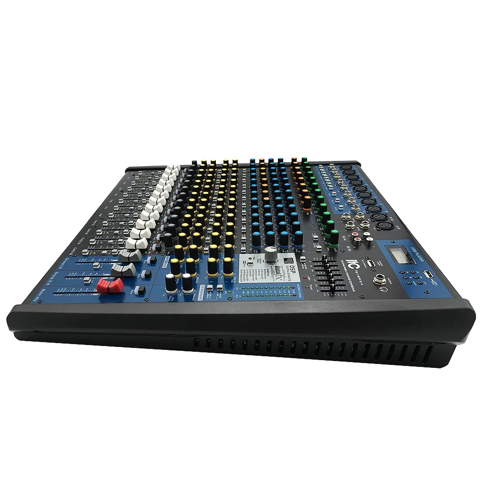 Professional 16 channel digital music video mixer console sound system dj mixer