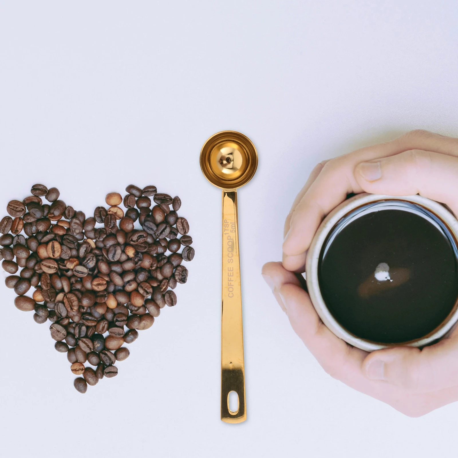 

Coffee Scoop Spoon Graduated Spoons and Tea Measure Bean Measuring for Fruit Powder