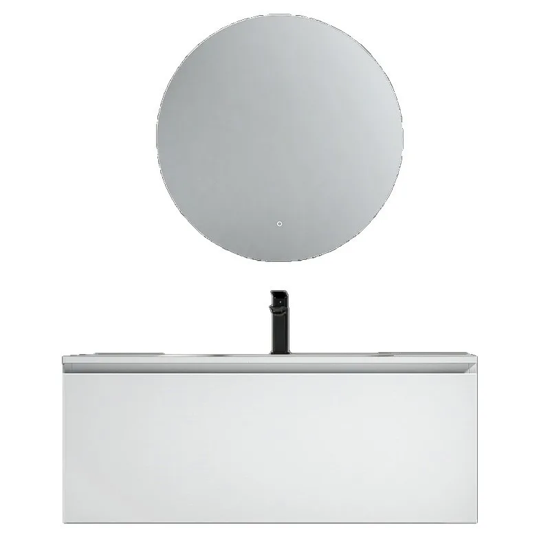 

Household LED mirror bathroom cabinet combination toilet wash basin cabinet