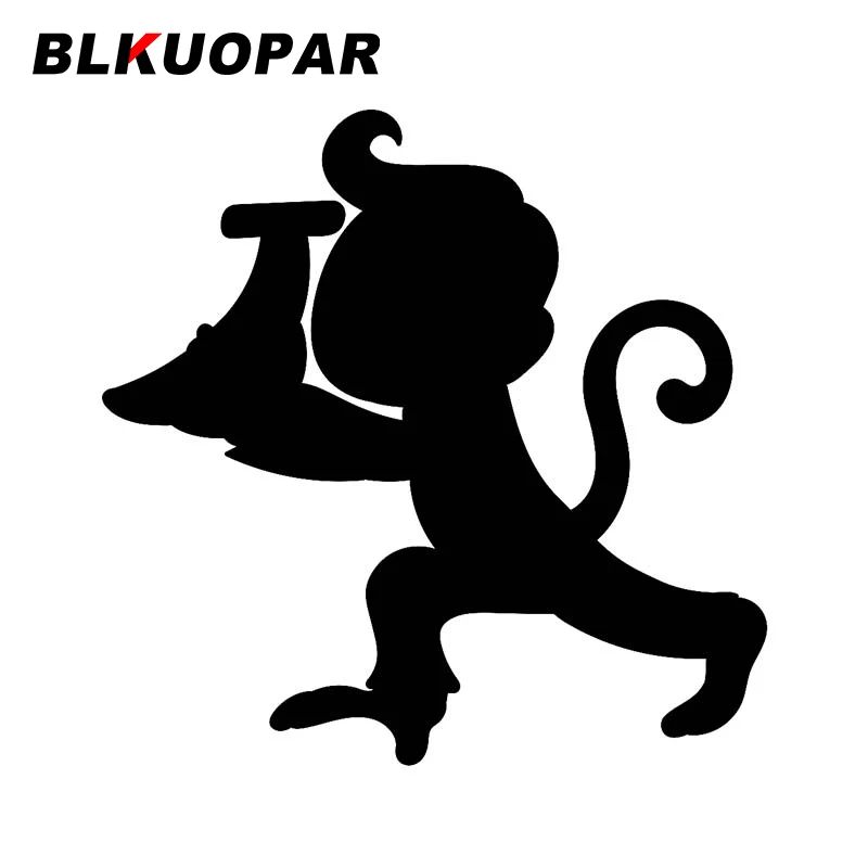 

BLKUOPAR For Monkey Carrying Banana Fruit Doodle Car Stickers Waterproof Creative Decals Sunscreen Scratch Proof Laptop Decor