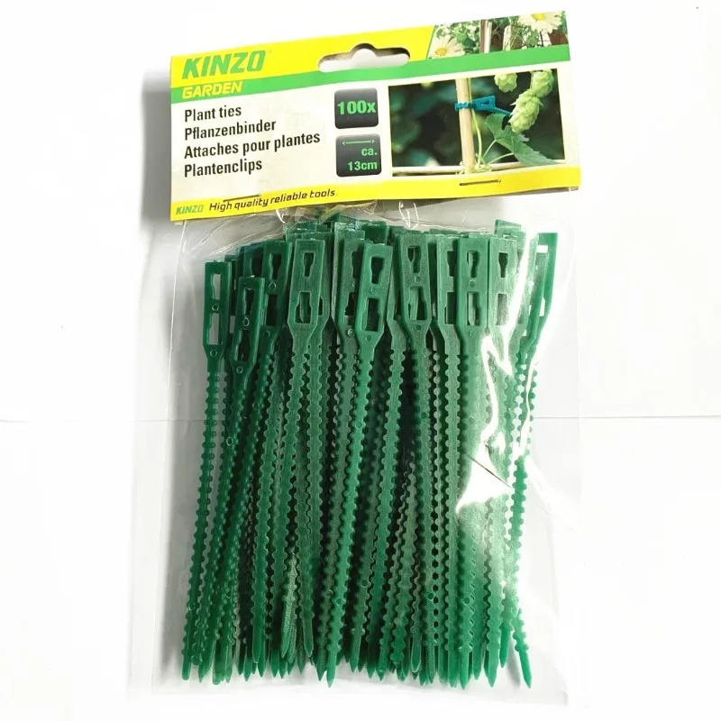 20/50/100Pcs Reusable Garden Cable Ties Plant Support Shrubs Fastener Tree Locking Nylon Adjustable Plastic Cable Ties Tools