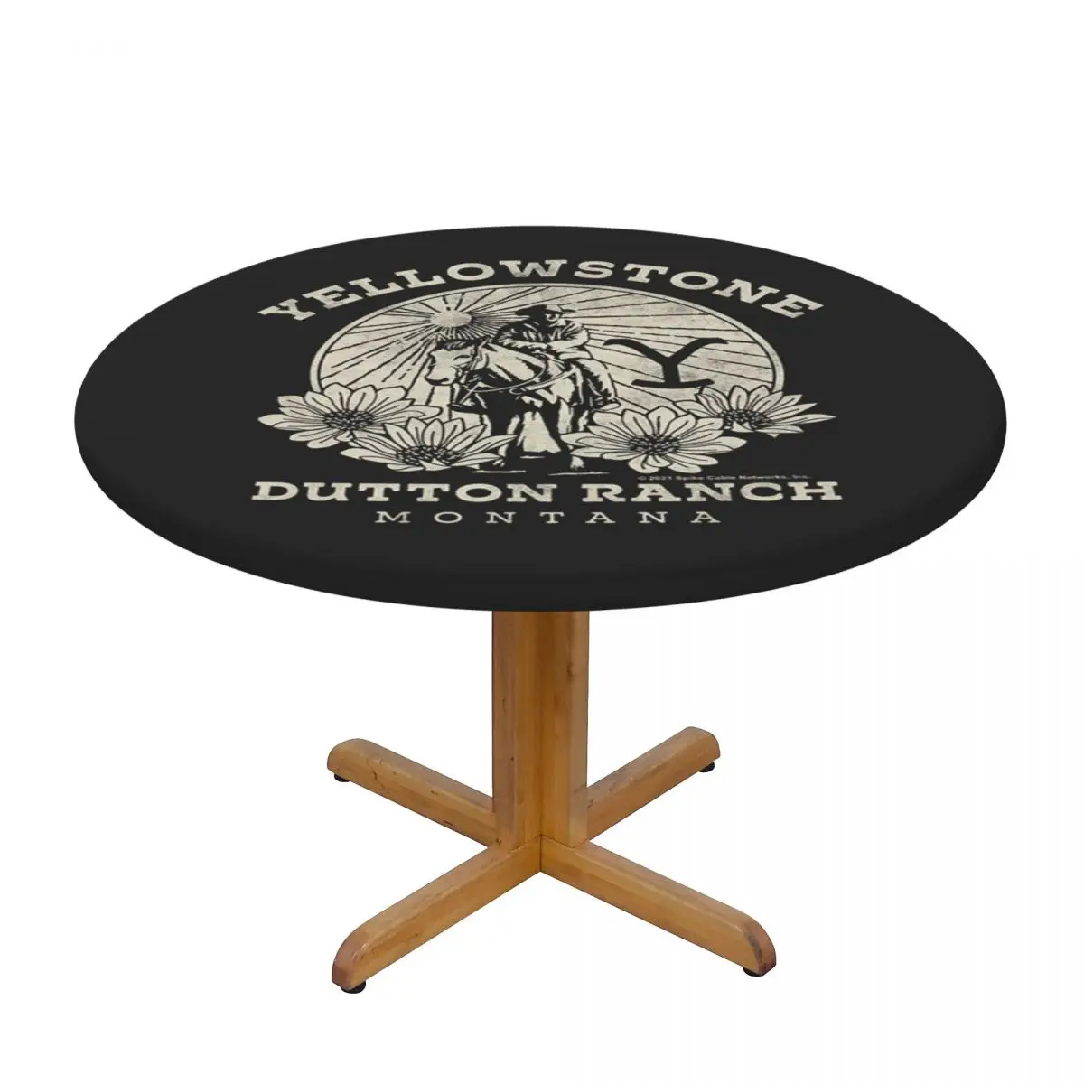 Yellowstone Dutton Ranch Waterproof Round Tablecloth Oilproof Table Cloth for Kitchen Events Dining Table Cover