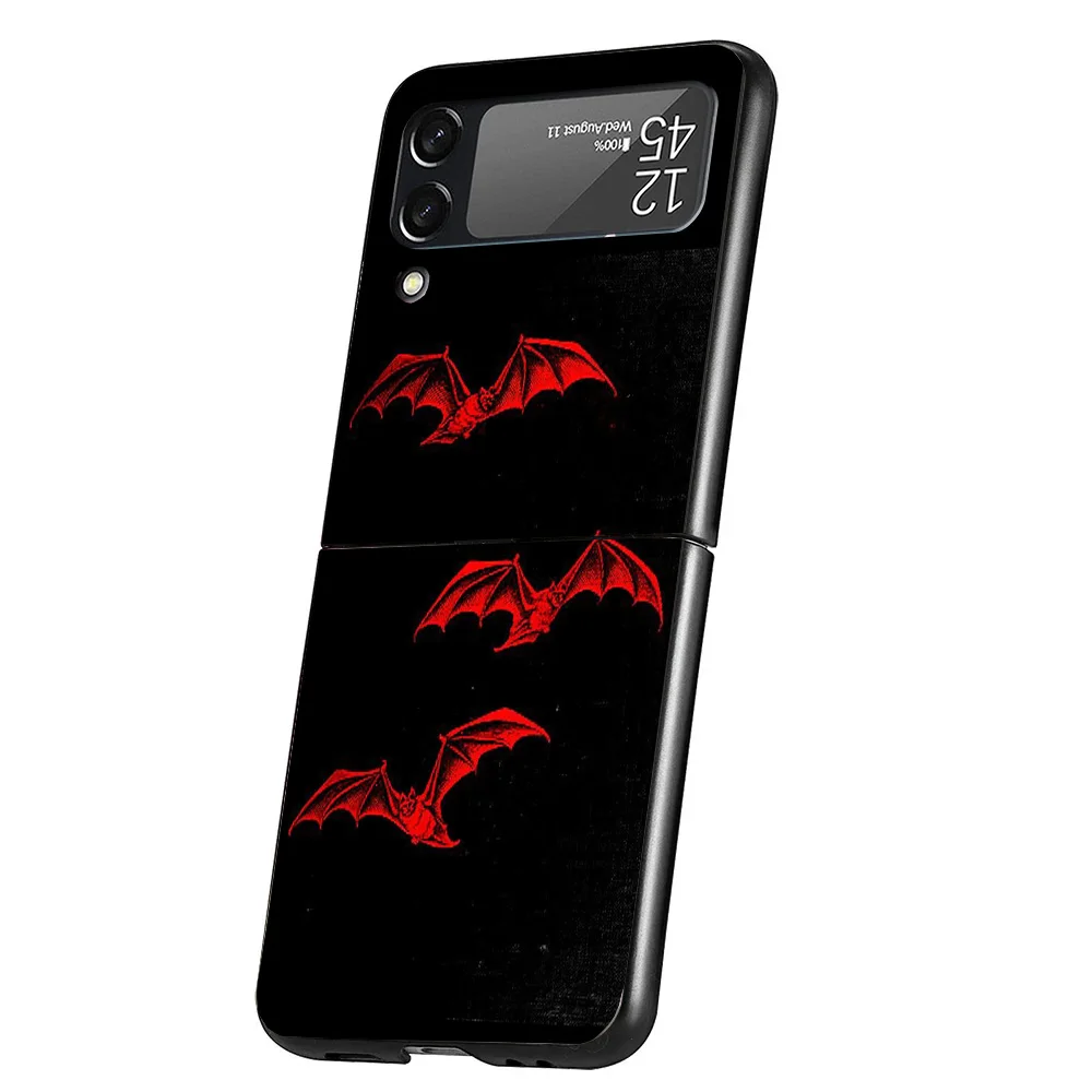 Gothic Vampire Scarlet Art Cover Phone Case For Samsung Galaxy Z Flip 7 6 5 4 3 5G Flip7 Flip6 Flip5 Flip4 Flip3 Black Fundas Sh