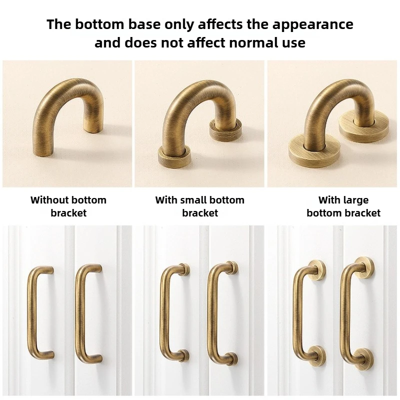 미니멀리즘 청동 가구 손잡이 옷장 주방 찬장 옷방 침대 옆 작은 캐비닛 손잡이 장식용 노브