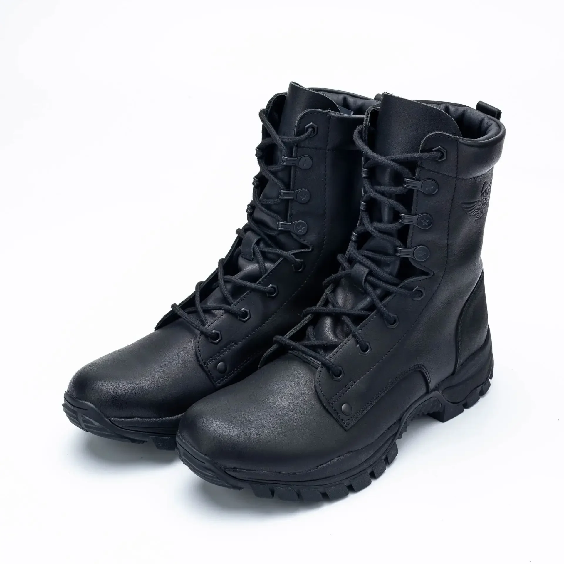 Men Boots New High Top Combat Boots Ultra Light Mountaineering Boots ThickenedWork shoe Man  high topBoots manly Black Boots Men