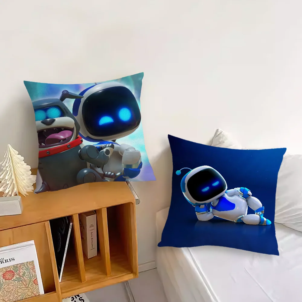 Bot Game  Pillow Case For Sofa Bedroom Living Room Office Bedside Table A-AstroS Backrest Cushion Printing Square