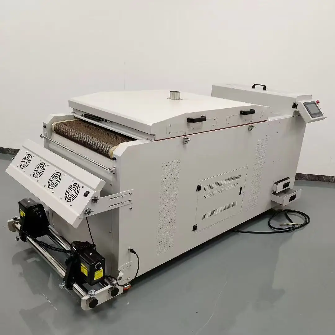 OKAI 24inch  Just  Powder Shaker Printing Machine 4 Heads High-end Mesh Belt Powder Shaking Machine