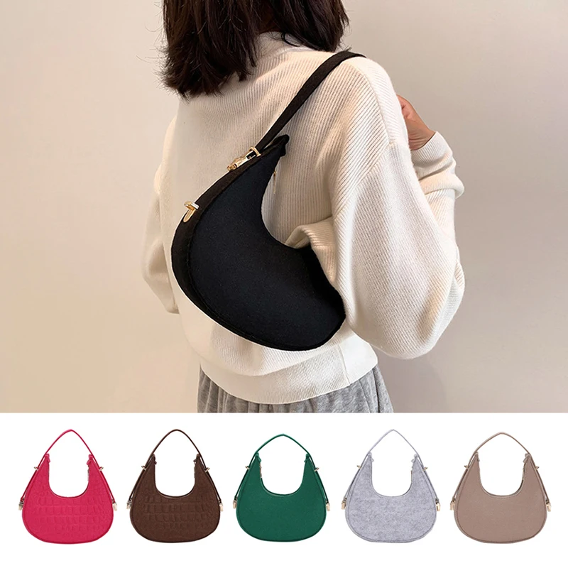 Fashion Women Bags Armpit Shoulder Bag Small Shoulder Purse Underarm Bags Clutch Women Hobos Summer Simple Handbags