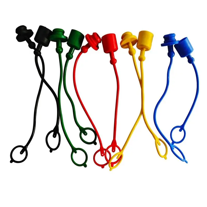 【FLASH DEAL】10Sets Hydraulic Dust Caps & Plugs Set, Quick Coupler Cover Hydraulic Hose Dust Cap For 1/2Inch Flat Face Couplings