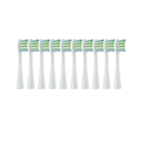 10PCS Replacement Brush Heads for Oclean Flow/X/ X PRO/F1/ One/ Air 2 Electric Toothbrush DuPont Soft Bristle Nozzles,B