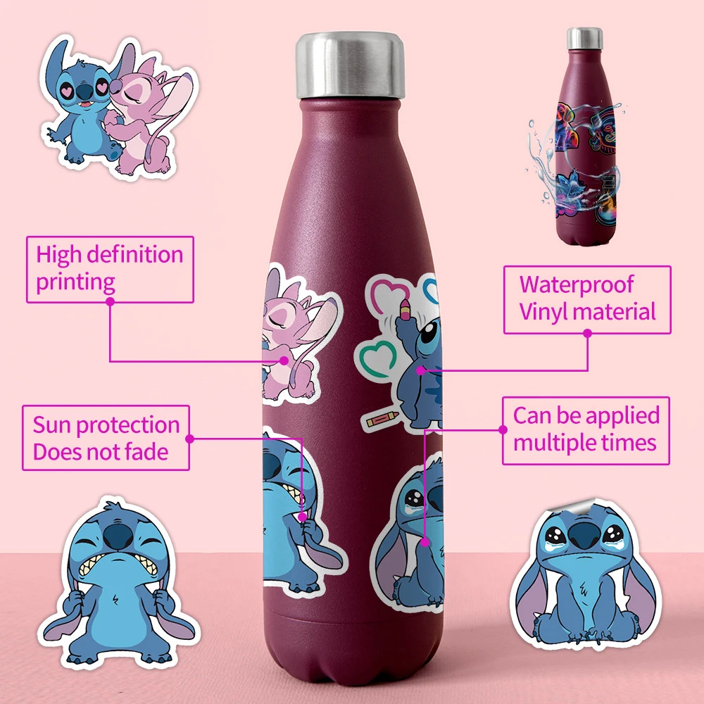 10/30/50/100pcs Disney Kawaii Lilo Stitch Graffiti Stickers Aesthetic Decals Laptop Notebook Suitcase Stationery Sticker Kid Toy