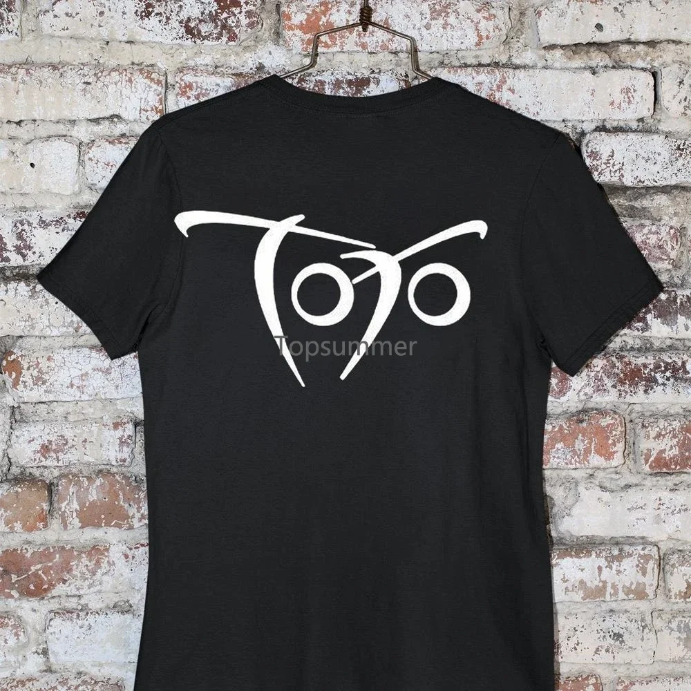 

Retro Toto Face Symbol Rock Band Black Color Vtg Design Tshirt Size S 3Xl