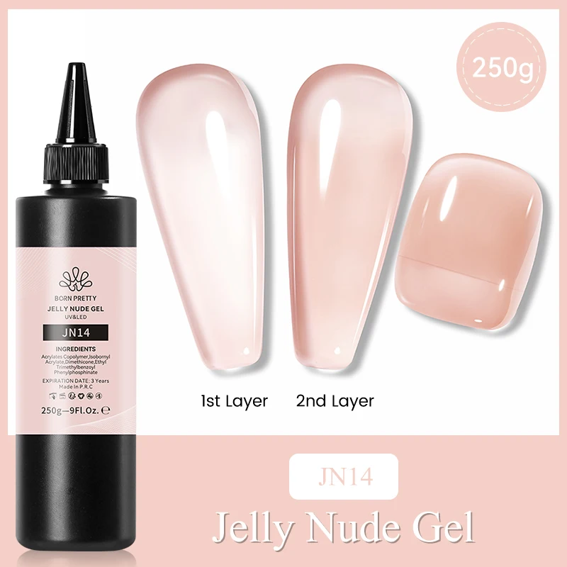 BORN PRETTY 250g Basisgel Super Top Coat Gel Nagellak Matte Top Coat Semi-permanente vernis Losweken UV LED Nagels Manicure