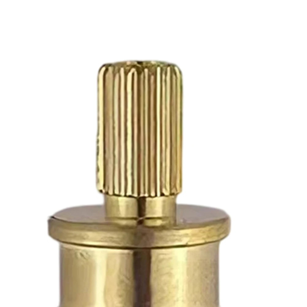 1Pcs Valve Core Rod Brass 7.6mm 20tooth Faucet Valve Extension Rod Extended Valve Stem Replacement For Faucets Valve Accessories