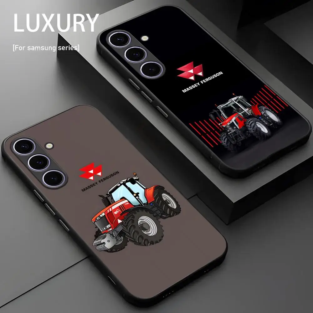 M-massey F-Ferg-uson tractor Phone Case For Samsung Galaxy S25 S24 S23 S22 S21 S20 Plus Ultra Note20 Soft Black