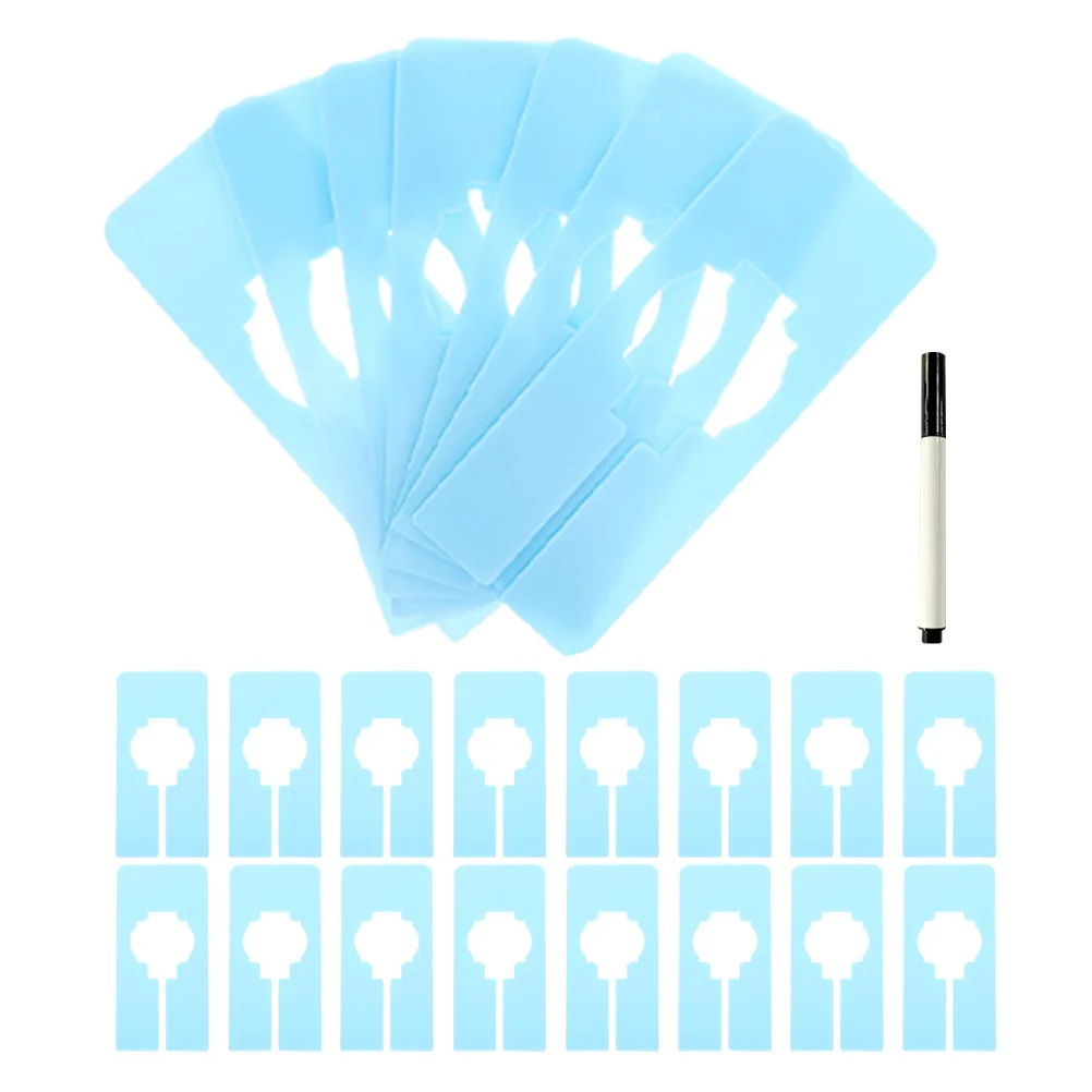 

30Pcs Closet Size Dividers Rectangular Hanging Hanger Size Separators Reusable Plastic Tags Clothing Rack Organizer Wardrobe