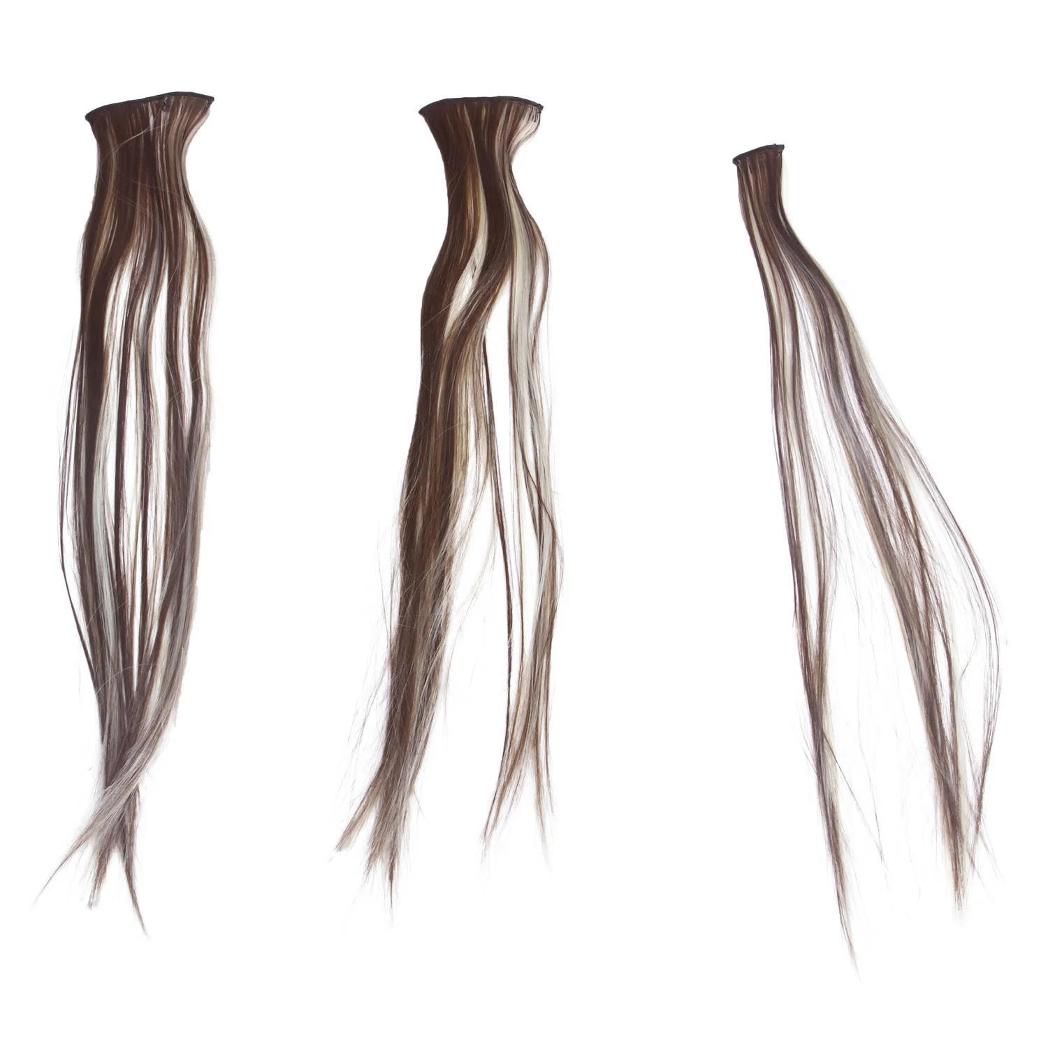 ●Women Human Hair Clip In Hair Extensions 7Pcs 70G