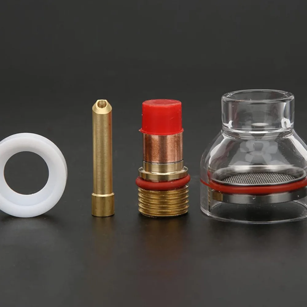 Professional TIG Welding Torch Kit For WP17 WP18 WP26 Transparent Quartz Nozzle Gas Lens Metalworking Pipe Soldering Accessory