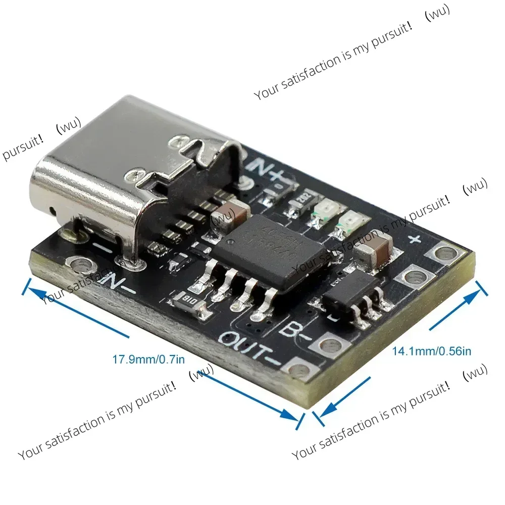 1-50pcs Type-C USB Ultra-Small Lithium Battery Charging Panel 1A Ternary Lithium 3.7V 4.2V Charger Module With Protection Board