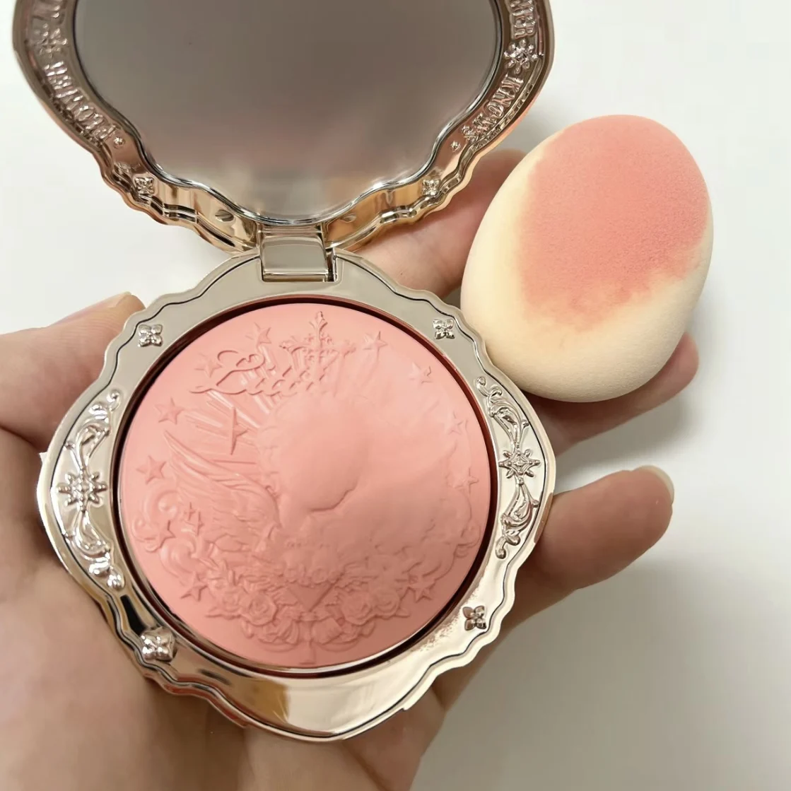 Flower Knows Mini-Finger-Puderquaste für Augen und Ecke, superweicher Schwamm, Baumwollmixer, Foundation-Mix, 2 Stück/Packung, Make-up – Detail 7