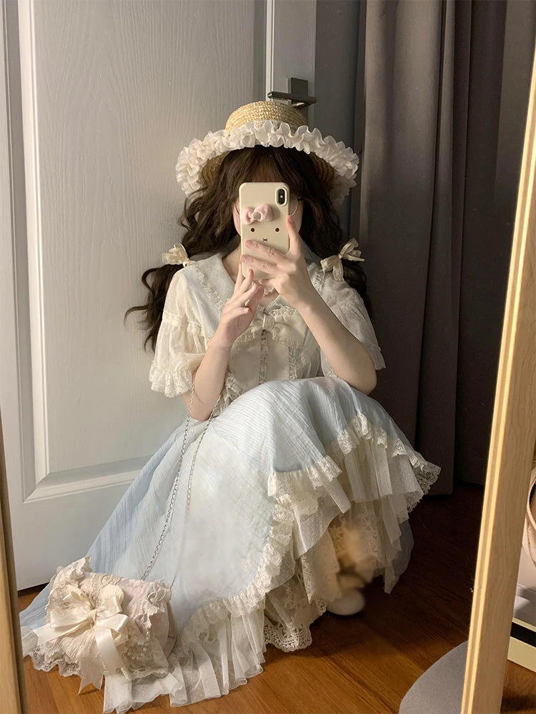 ele-novedad-de-verano-sle-ballet-japones-cintura-cenida-dr-ladylike-falda-larga-cintura-alta-burbuja-sve-princ-vestido