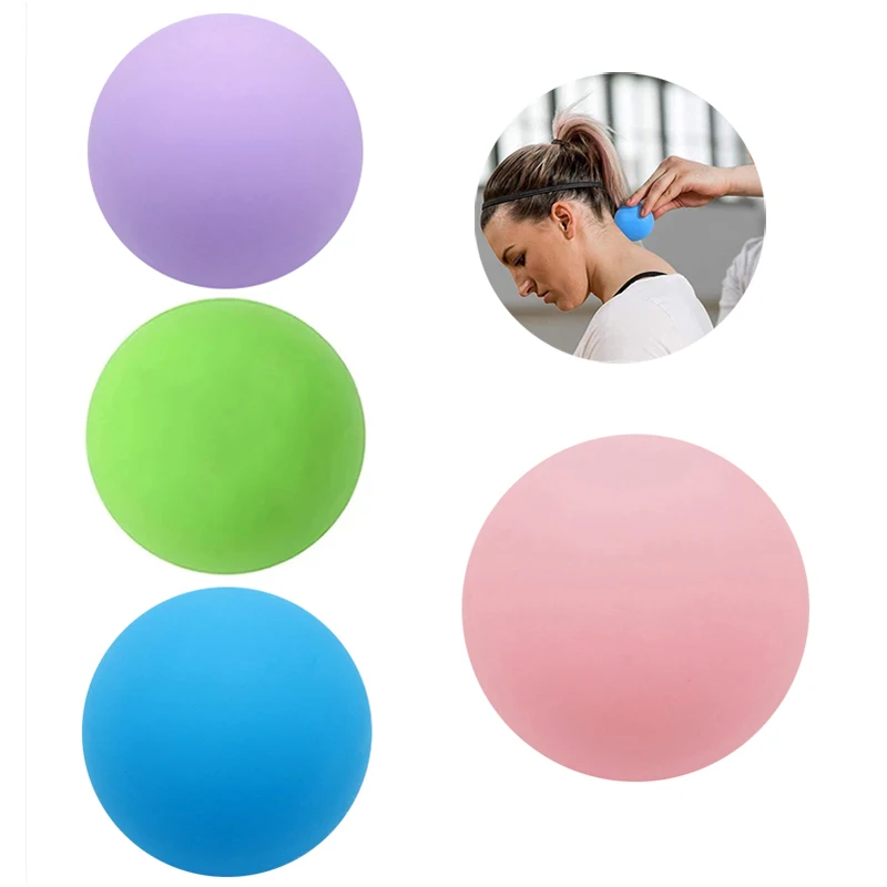 Massage Lacrosse Ball For Shoulders Neck Back Foot Plantar Fasciitis Body Deep Tissue Trigger Point Muscle Knots Yoga Myofascial