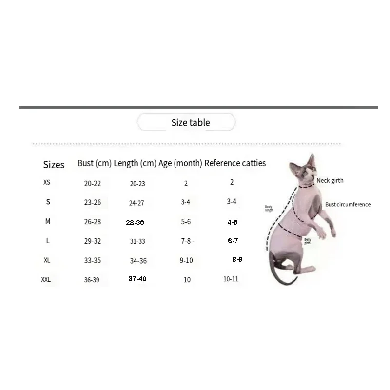 2024 New Hairless Cat Clothes Fall and Winter Thickened Warm Four-legged Pullover Cat Coat Lamb Double-sided Velvet Pet Pajamas