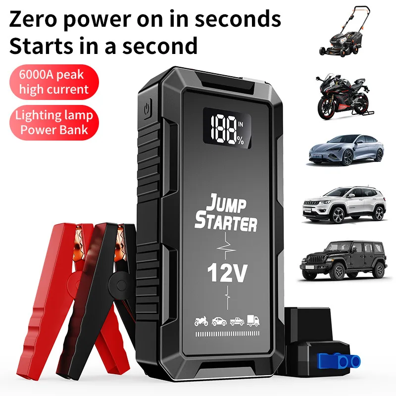 Car Emergency Jump Starter Power Bank 12V 4000A Large Capacity Car Battery Ignition Tool