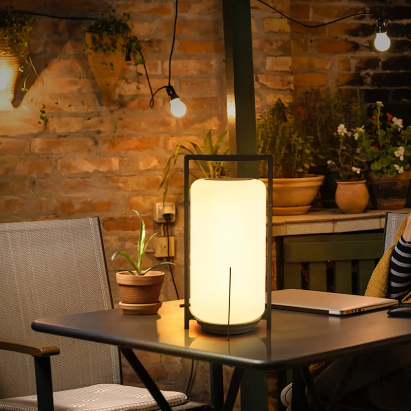 New Arrival Remote Color Changing Dimmable Lighting up Mood Table Lamp Outdoor Led Portable Solar Lantern Lawn Light