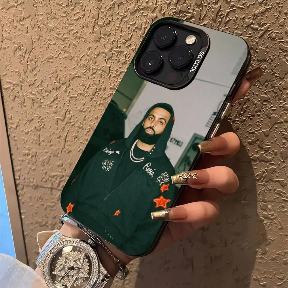 حافظة هاتف E-Eladio Carrion DON KBRN لهاتف iPhone 17,16,15,14,13,12,X,8,Pro,Max,Plus,E,SE4,Air,Mini IMD أسود غير لامع