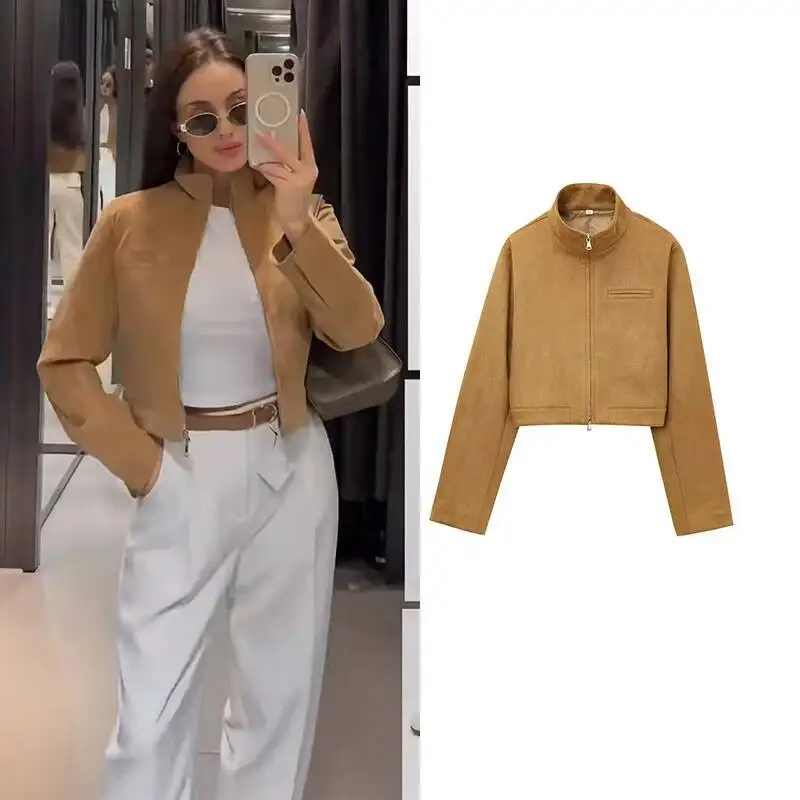 

2025 New Jackets Spring Chic Slim Elegant Street Outerwear Warm Women's Jacket Fashion Youth Comfortable Coat