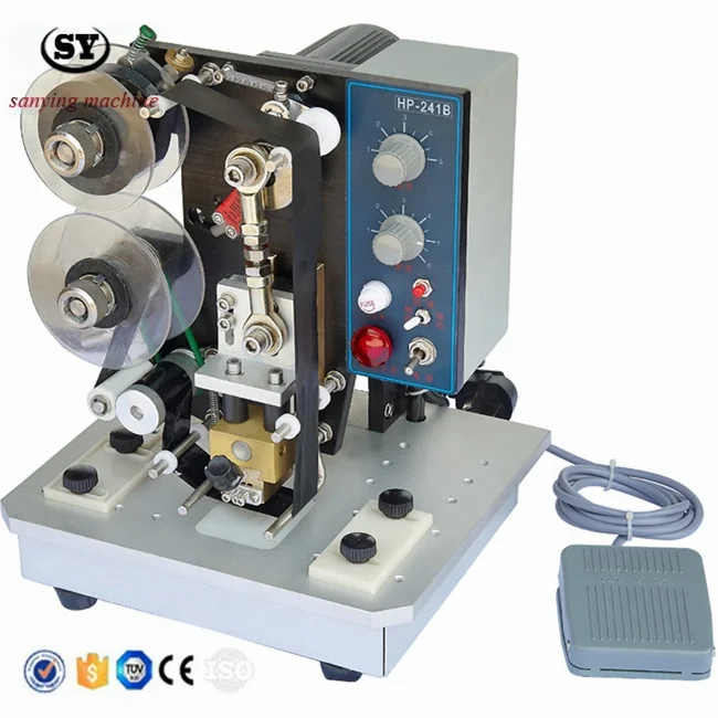 HP-241B Packaging Factory Ribbon Embossed Hot Stamp Expiry Date Batch Coding Machine