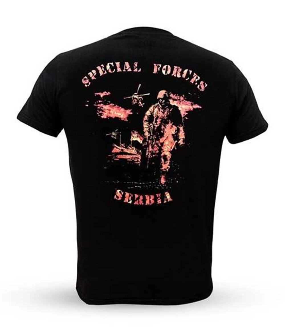 Serbian Military Operations Special Force Men T-Shirt Short Sleeve Casual 100% Cotton O-Neck T Shirts