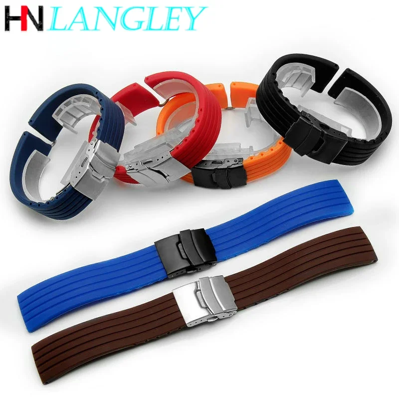 Tires Pattern Strap Watch Band Quick Release Silicone Rubber Watchstrap 18/20/22/24Mm Sport Bands for Samsung Galaxy Watch 3/4/5