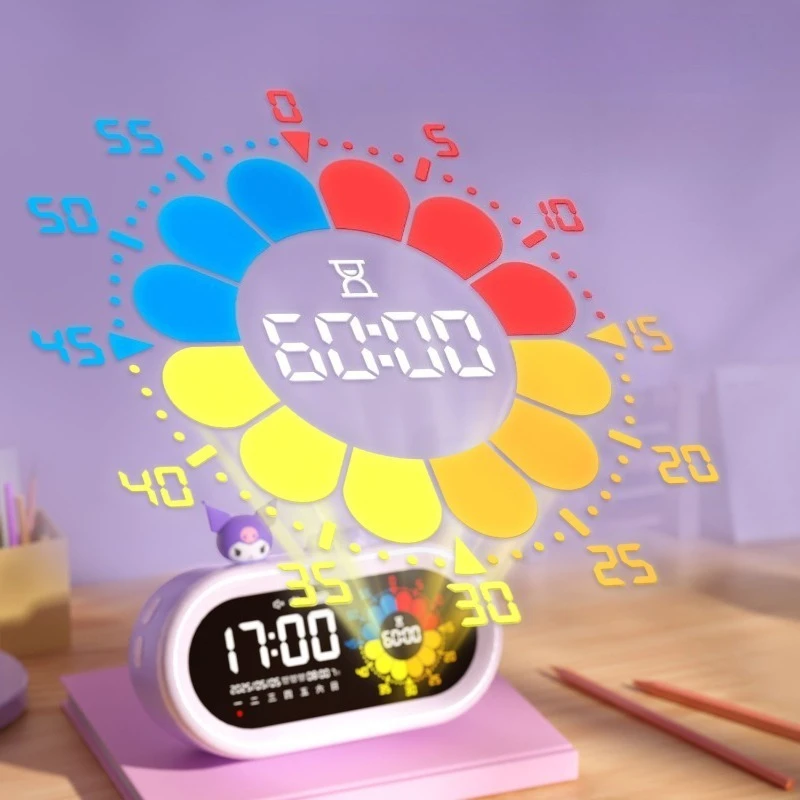 

Sanrio Hello Kitty Timer Alarm Clock Manager Self-discipline Birthday Gift Send Children Fashion Cute Cartoon Simple 2026 New