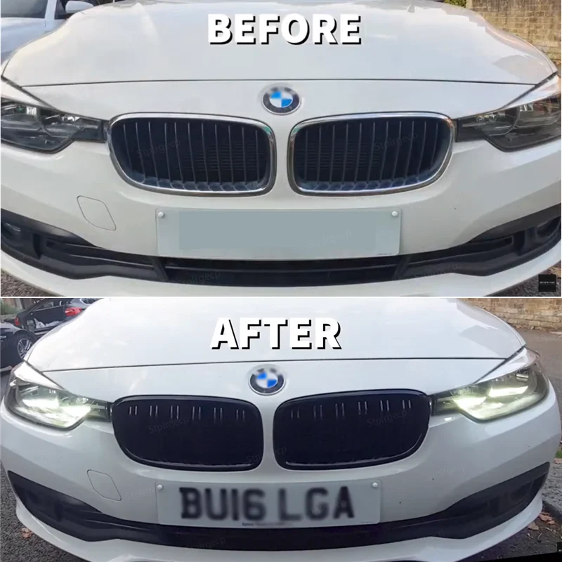 Front Kidney Grille for BMW 3 series F30 F31 F35 316i 318i 320i 328i 330i 2011-2019 Car Replacement Racing Grille Gloss Black