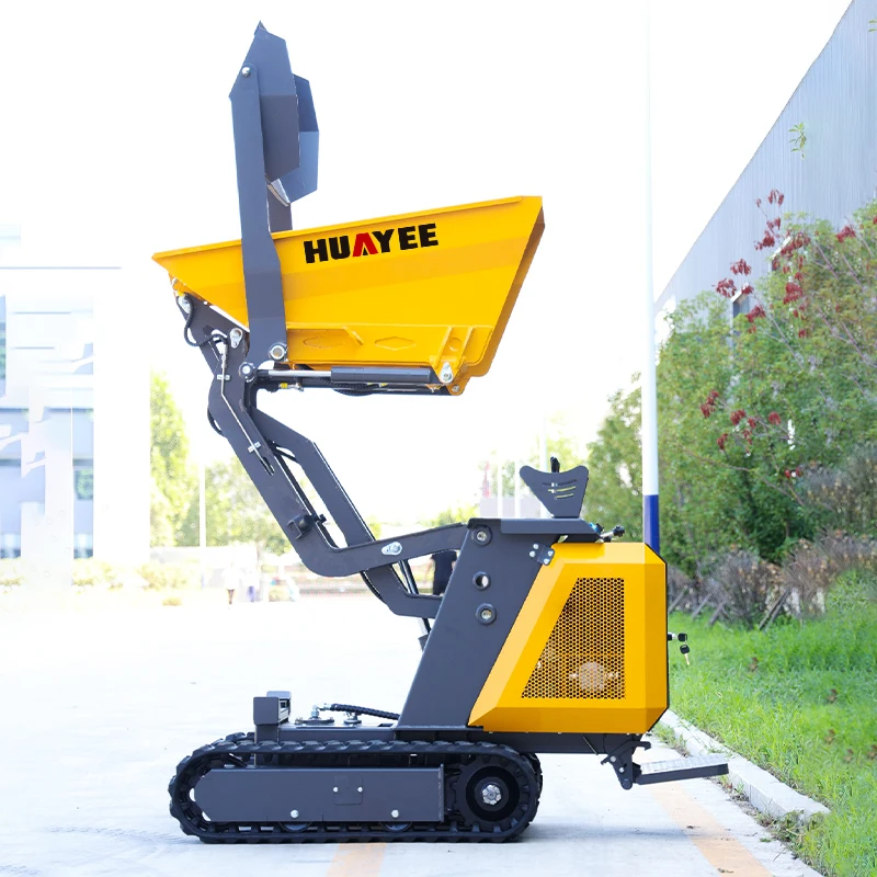 Mini camion à benne sur chenilles abordable de 800 kg, nouveau camion à benne sur chenilles hydraulique, agents de recrutement.