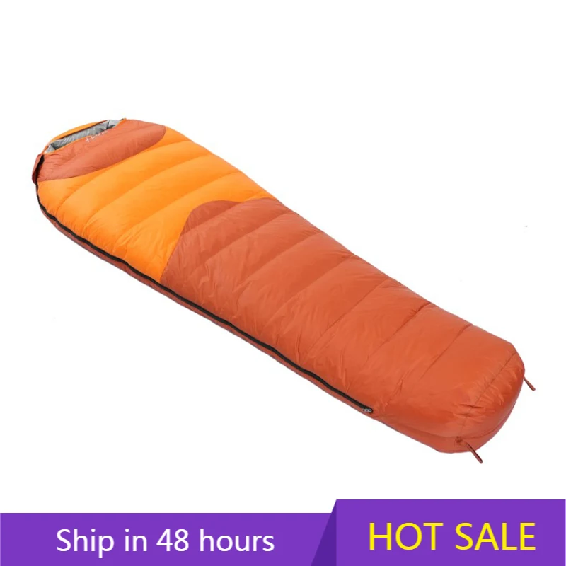 

YTYIN Duck Brand All-Season Lightweight Mummy Adult Sleeping Bag Waterproof Nylon Polyester for Outdoor Camping Mountain Snow